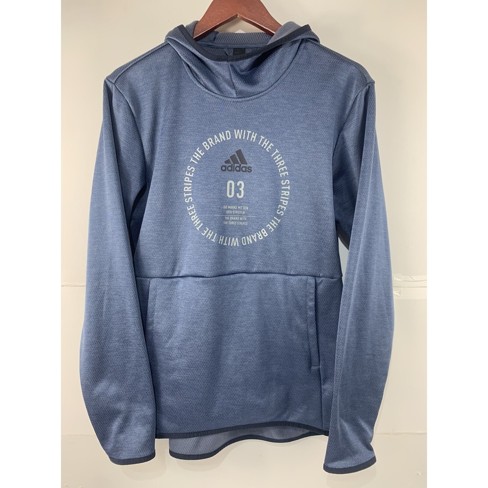 Adidas Mens‎ Small Climawarm Long Sleeve Pull Over Hoodie
